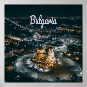 Bulgaarse hoofdstad Sofia Alexander Nevsky Cathedr Poster (Voorkant)