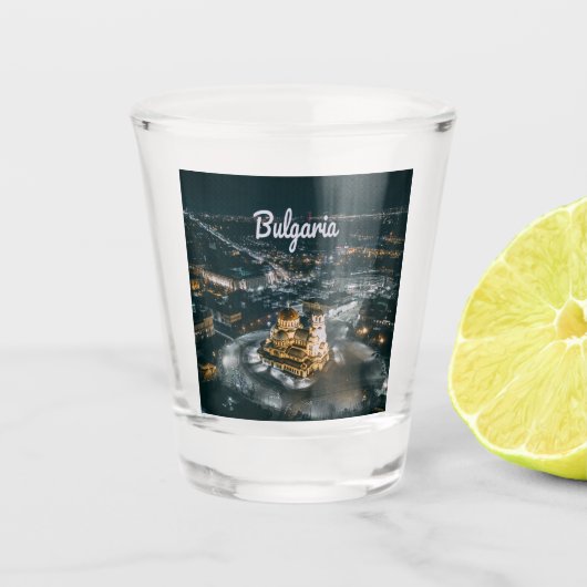 Bulgaarse hoofdstad Sofia Alexander Nevsky Cathedr Shot Glas (Voorkant)