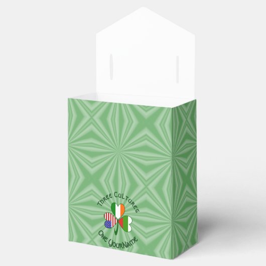 Bulgaarse Ierse Amerikaanse Shamrock Vlag Personal Bedankdoosjes (Geopend)