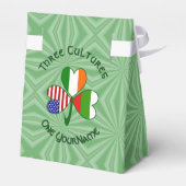 Bulgaarse Ierse Amerikaanse Shamrock Vlag Personal Bedankdoosjes (Achterkant)
