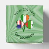 Bulgaarse Ierse Amerikaanse Shamrock Vlag Personal Bedankdoosjes (Bovenkant)