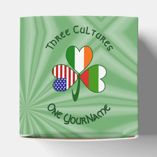 Bulgaarse Ierse Amerikaanse Shamrock Vlag Personal Bedankdoosjes (Bovenkant)