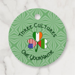 Bulgaarse Ierse Amerikaanse Shamrock Vlag Personal Bedankjes Labels