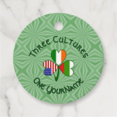 Bulgaarse Ierse Amerikaanse Shamrock Vlag Personal Bedankjes Labels (Voorkant)