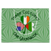 Bulgaarse Ierse Amerikaanse Shamrock Vlag Personal Groot Cadeauzakje (Voorkant)