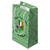 Bulgaarse Ierse Amerikaanse Shamrock Vlag Personal Klein Cadeauzakje (Voorkant Gekanteld)