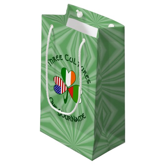 Bulgaarse Ierse Amerikaanse Shamrock Vlag Personal Klein Cadeauzakje (Voorkant Gekanteld)
