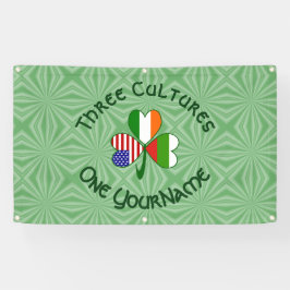 Bulgaarse Ierse Amerikaanse Shamrock Vlag Personal Spandoek