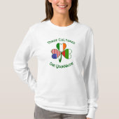 Bulgaarse Ierse Amerikaanse Shamrock Vlag Personal T-shirt (Voorkant)