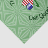 Bulgaarse Ierse Amerikaanse Shamrock Vlag Personal Tissuepapier (Detail)