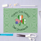 Bulgaarse Ierse Amerikaanse Shamrock Vlag Personal Tissuepapier (Craft)