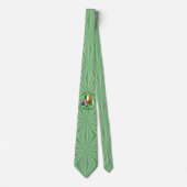 Bulgaarse Ierse Amerikaanse Vlag Shamrock Personal Stropdas (Voorkant)