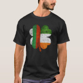 Bulgaarse Ierse Shamrock Bulgarije Ierland Vlag T-shirt (Voorkant)