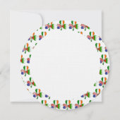 Bulgaarse Ierse USA Shamrock Verjaardag Kaart (Achterkant)