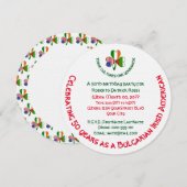 Bulgaarse Ierse USA Shamrock Verjaardag Kaart (Voorkant / Achterkant)