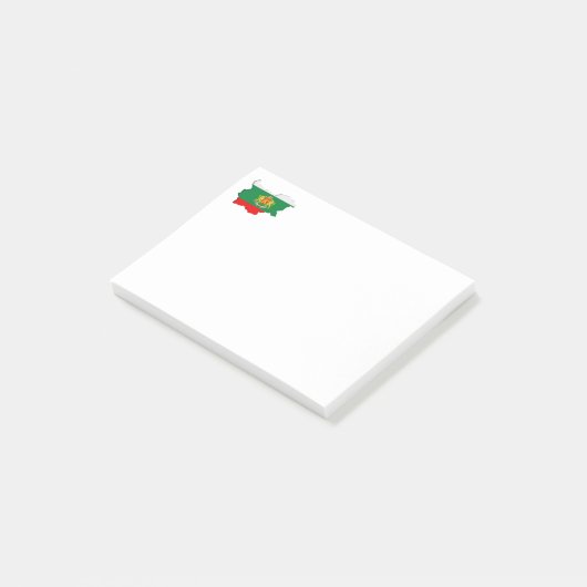 Bulgaarse kaart post-it® notes (Schuin)