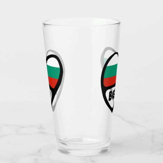 Bulgaarse landcode Vlaggenkop, BGR Glas (Links)