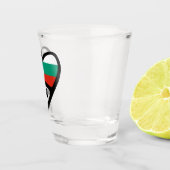 Bulgaarse landcode Vlaggenkop, BGR Shot Glas (Rechts)