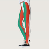 Bulgaarse nationale vlag Verticaal gestreept Leggings (Links)