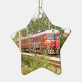 Bulgaarse reizigerstrein keramisch ornament (Links)