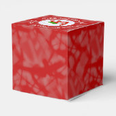 Bulgaarse rode Love Flag gepersonaliseerd Bedankdoosjes (Achterkant)