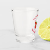 Bulgaarse Rode LOVE Vlag Gepersonaliseerd Shot Glas (Links)