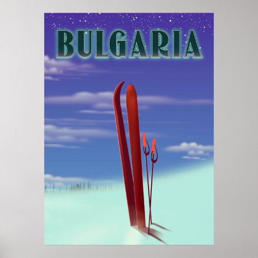 Bulgaarse skiposter poster (Voorkant)