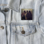 Bulgaarse soldaten vierkante button 5,1 cm (In situ)