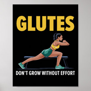 Bulgaarse Squat Oefening Bodybuilding Fitness Werk Poster