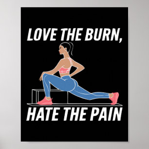 Bulgaarse Squat Oefening Bodybuilding Fitness Werk Poster
