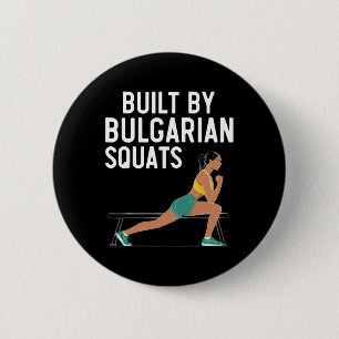 Bulgaarse Squat Oefening Bodybuilding Fitness Werk Ronde Button 5,7 Cm