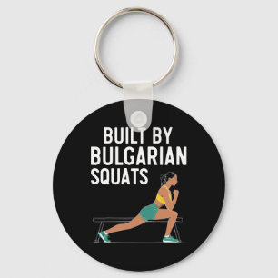 Bulgaarse Squat Oefening Bodybuilding Fitness Werk Sleutelhanger