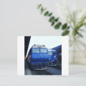 Bulgaarse trein. briefkaart (Staand voorkant)