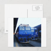 Bulgaarse trein. briefkaart (Voorkant / Achterkant)