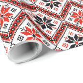 Bulgaarse ventilatorpatroon cadeaupapier (Rol Hoek)