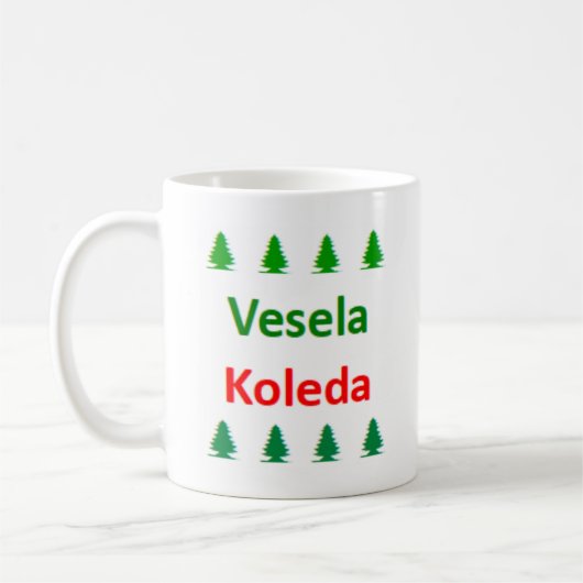 Bulgaarse vesela koleda koffiemok (Links)
