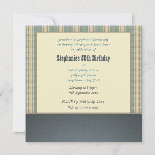 bulgaarse Vinyl Record-uitnodigingen Kaart (Achterkant)