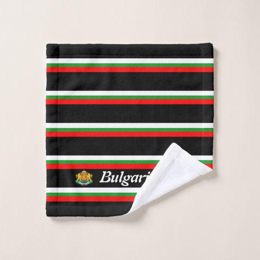 Bulgaarse vlag bad handdoek (Wasdoekje)