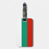 Bulgaarse vlag bagagelabel (Achterkant verticaal)