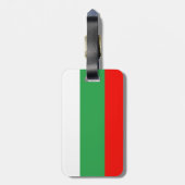Bulgaarse vlag bagagelabel (Achterkant verticaal)