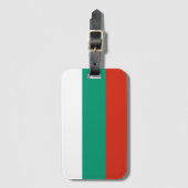 Bulgaarse vlag bagagelabel (Voorkant (verticaal))