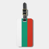 Bulgaarse vlag bagagelabel (Voorkant verticaal)