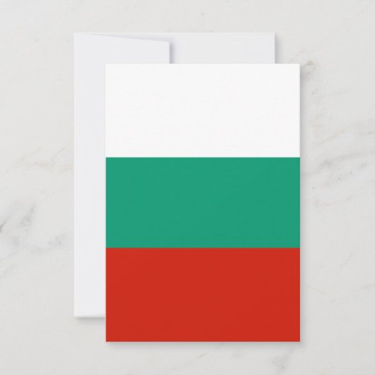 Bulgaarse vlag bedankkaart (Voorkant)