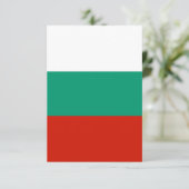 Bulgaarse vlag bedankkaart (Staand voorkant)