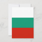 Bulgaarse vlag bedankkaart (Achterkant)