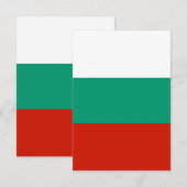 Bulgaarse vlag bedankkaart (Voorkant / Achterkant)