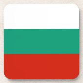Bulgaarse vlag bier onderzetter (Voorkant)