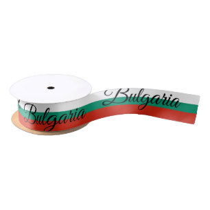 Bulgaarse Vlag & Bulgarije reizen, vakantie/sport Satijnen Lint