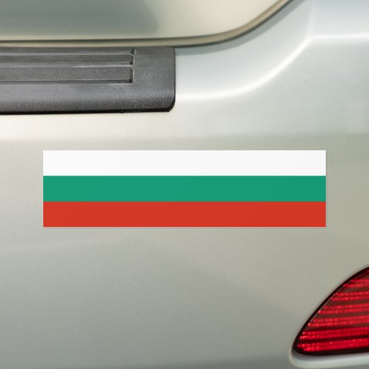 Bulgaarse vlag bumpersticker (Op auto)