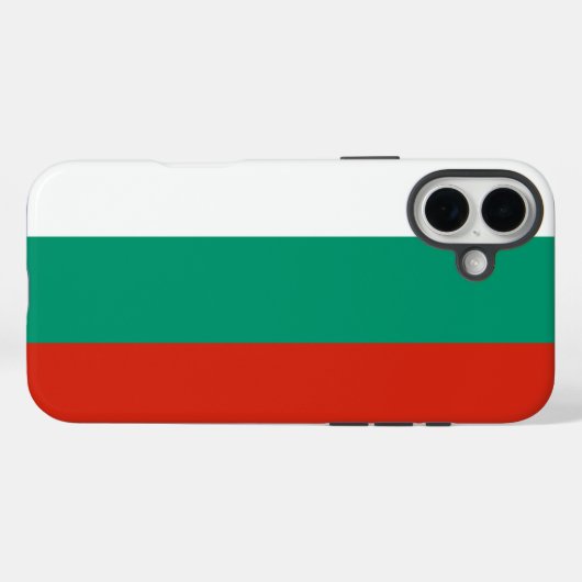 Bulgaarse vlag Case-Mate iPhone case (Achterkant (horizontaal))
